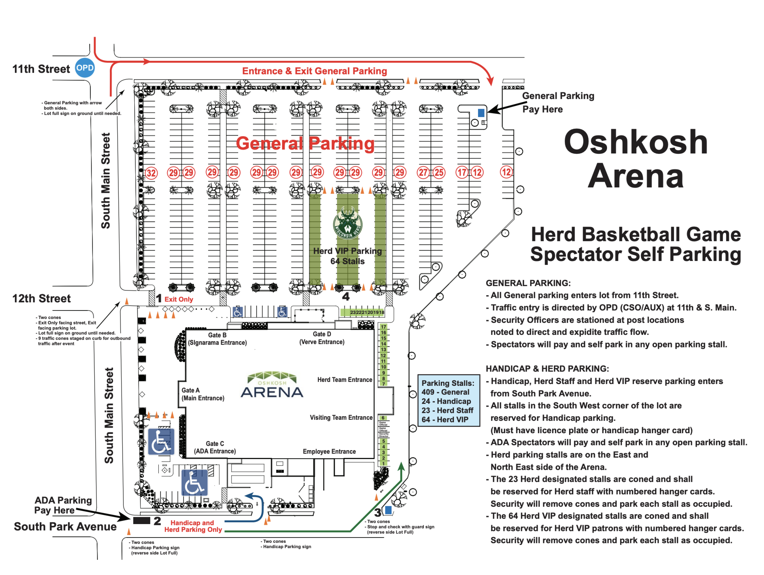 Oshkosh Arena to charge for event parking starting in 2023